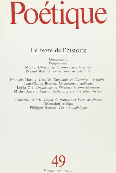 Poétique, numéro 49