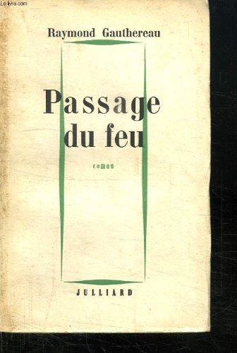 Couverture de Passage du feu