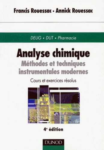 Analyse chimique, 4e édition