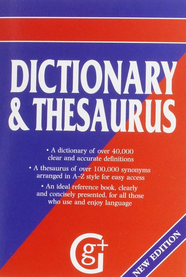 Couverture de Dictionary and Thesaurus