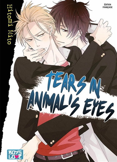 Tears in animal's eyes