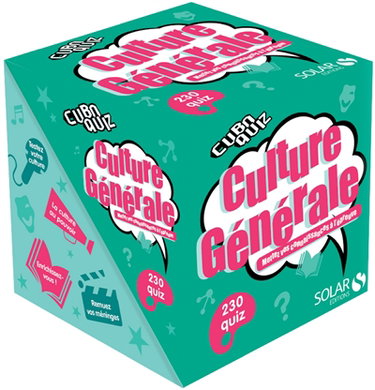 Couverture de Cuboquiz culture générale : mettez vos connaissances à l'épreuve : 230 quiz
