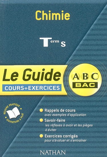 Chimie terminale S : cours et exercices