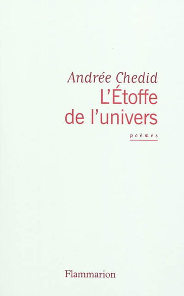 L'étoffe de l'univers : poèmes