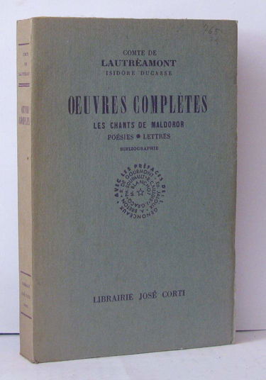 Oeuvres complètes -Les chants de Maldoror