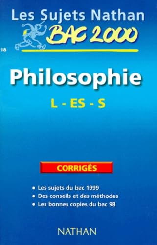 Philosophie L ES S, bac 2000