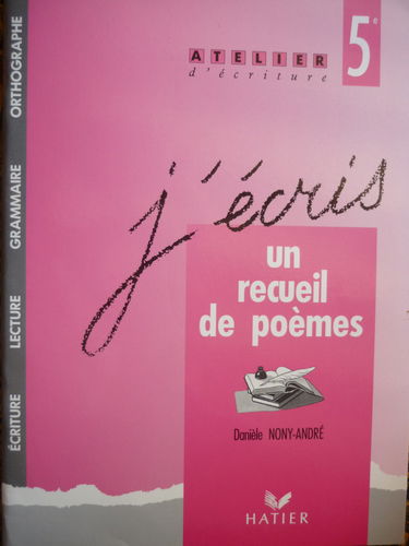 J'écris un recueil de poèmes
