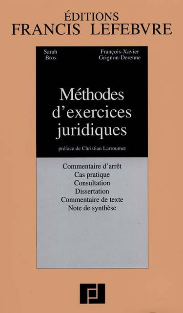 Méthodes d'exercices juridiques