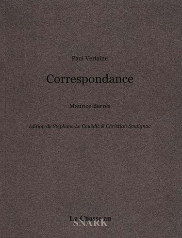 Verlaine-Barrès : correspondance