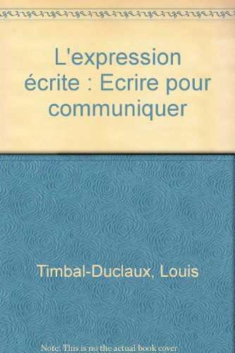 L'expression écrite (0000)