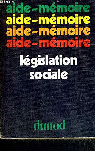 Aide-mémoire législation sociale