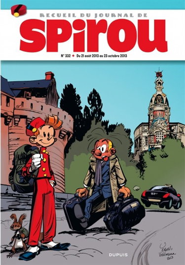 Couverture de Recueil du journal de Spirou. Vol. 332. Du 21 août 2013 au 23 octobre 2013