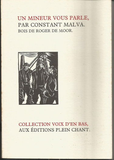 Un Mineur vous parle (Collection Voix d'en bas)