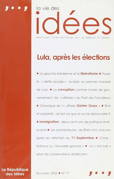 La Vie des idées - numéro 17 - Novembre 2006