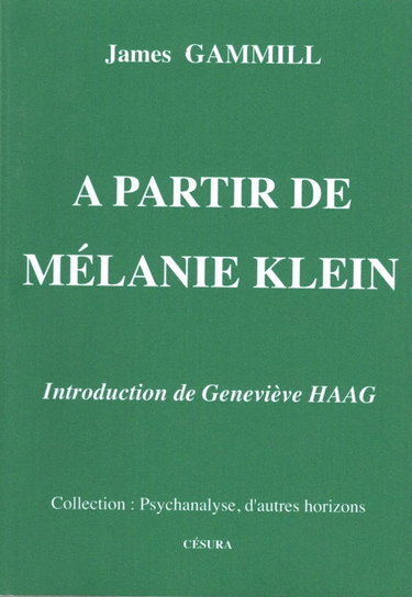Couverture de A partir de Mélanie Klein