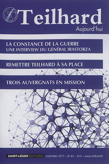 Teilhard aujourd'hui, n° 63