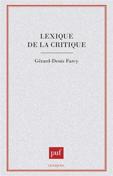 Lexique de la critique