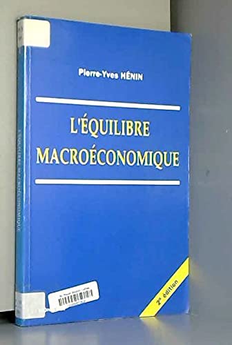 L'équilibre macroéconomique