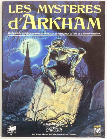 Couverture de Les mystères d'Arkham : Le pays de Lovecraft (Supplément de l'Appel de Cthulhu)