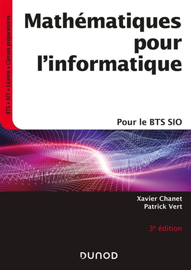 Couverture de Mathématiques pour l'informatique : pour le BTS SIO