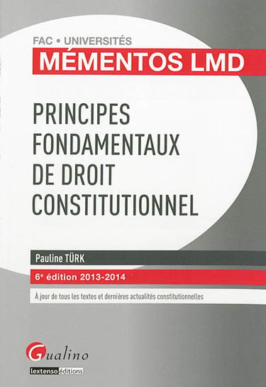 Principes fondamentaux de droit constitutionnel