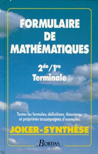 Formulaire de mathématiques