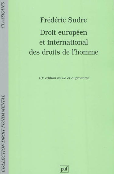 Droit européen et international des droits de l'homme