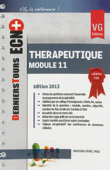 Thérapeutique : module 11