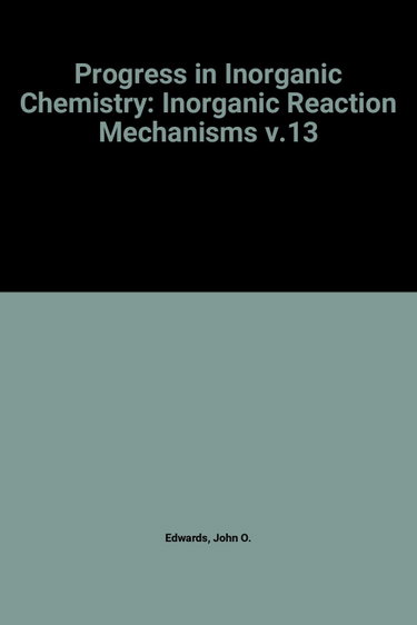 Couverture de Inorganic Reaction Mechanisms (v.13)