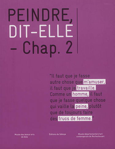 Peindre, dit-elle : chap. 2