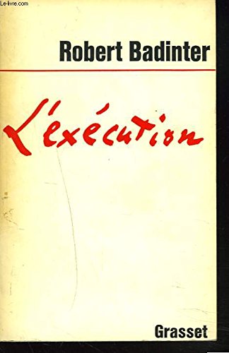 Couverture de L'execution par Robert Badinter