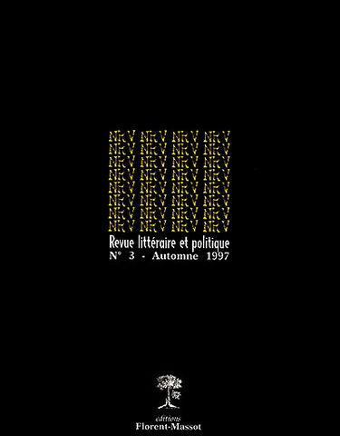 NRV, n° 3. Réglons nos comptes !