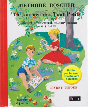 Couverture de Méthode BOSCHER ou La journée des Tout Petits Edition Poche avec vocabulaire actualisé.