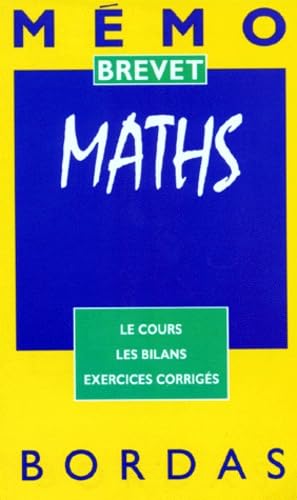 MEMO BREV MATHEMATIQUES (Ancienne Edition)