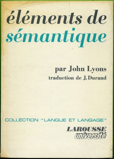 Éléments de sémantique