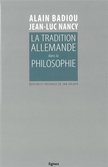 La tradition allemande dans la philosophie