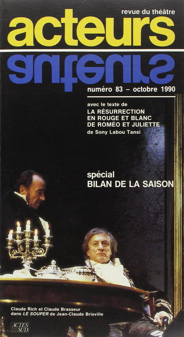 Acteurs, numéro 83, octobre 1990