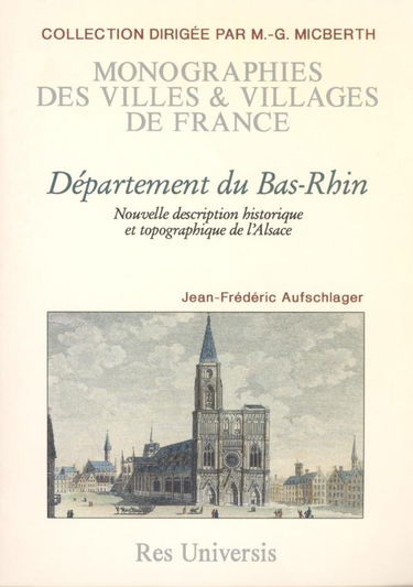 Bas-rhin - description historique et topographique (departement du)