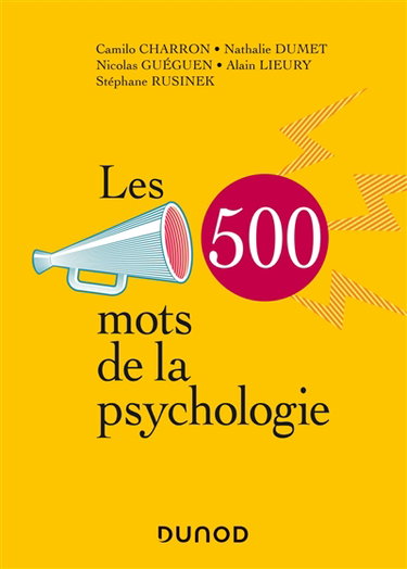 Couverture de Les 500 mots de la psychologie