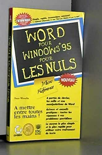 Word pour Windows 95 micro-référence pour les nuls