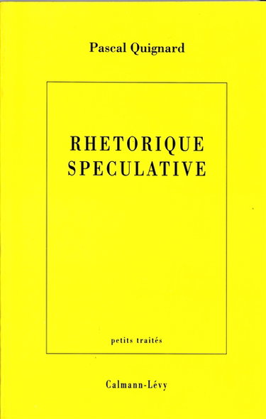 Rhétorique spéculative