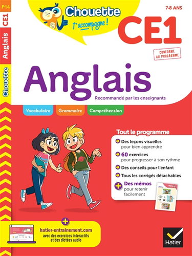 Couverture de Anglais CE1, 7-8 ans : conforme au programme par Corinne Touati