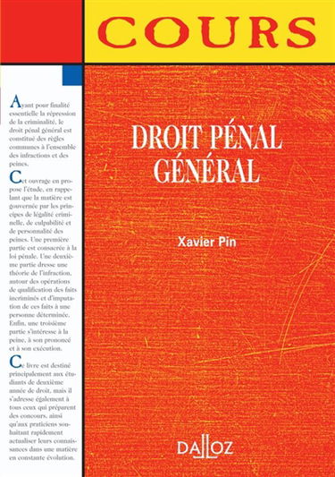Droit pénal général