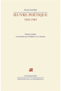 Oeuvre poétique : 1943-1983