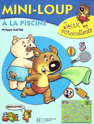 Mini-Loup à la piscine : jeux et autocollants