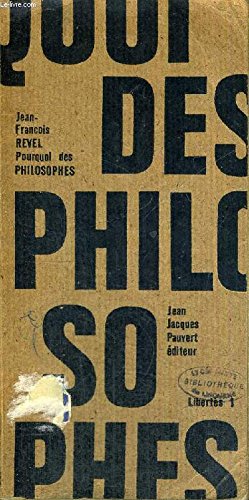 Couverture de Pourquoi des philosophes