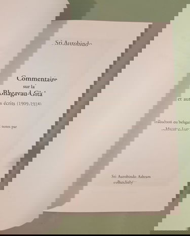 Commentaire sur la Bhagavad-Gita