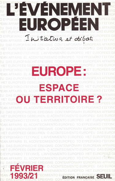 EVENEMENT EUROPEEN (L') N.21