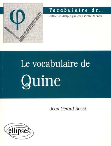 Le vocabulaire de Quine