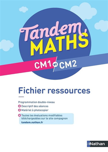 Couverture de Tandem, maths CM1 et CM2 : fichier ressources